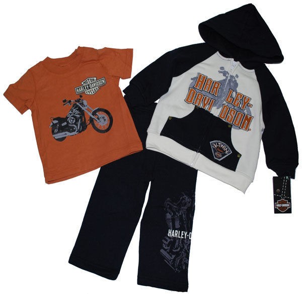 HARLEY DAVIDSO​N® BOYS JOG 3 PIECE SET, HOODIE, PANTS, T SHIRT 