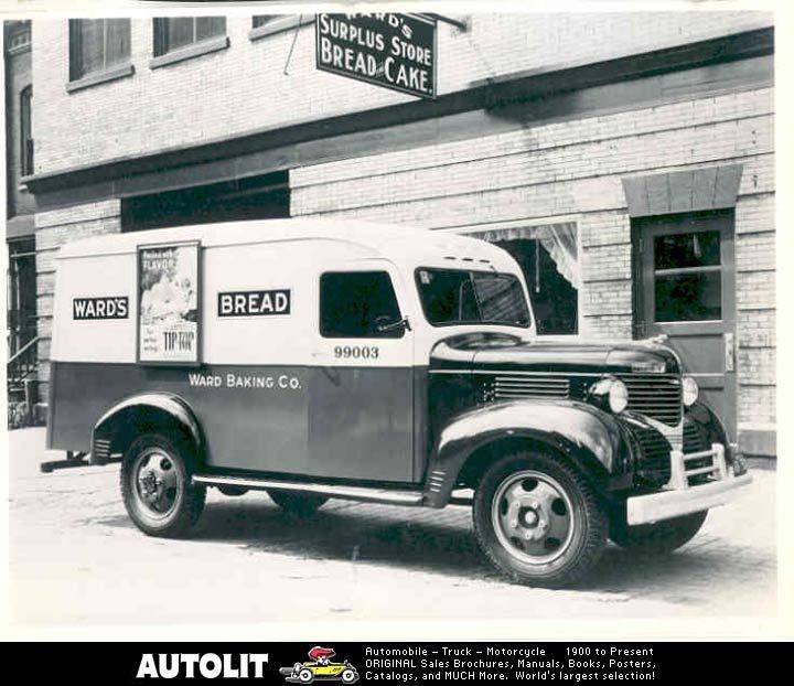 1938 Dodge Wards Bread Truck Factory Photograph