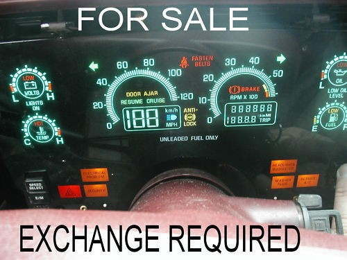 FOR SALE REBUILT BUICK RIVIERA OR REATTA DIGITAL SPEEDOMETER CLUSTER 