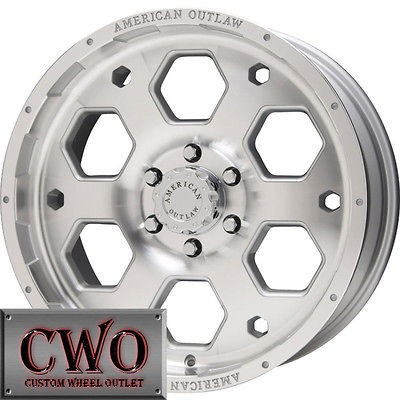 16 Silver AO Colt Wheels Rims 5x139.7 5 Lug Dodge Ram Durango Dakota 