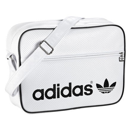 ADIDAS ORIGINALS AIRLINER BAG WHITE/BLACK Trefoil Logo shoulder 