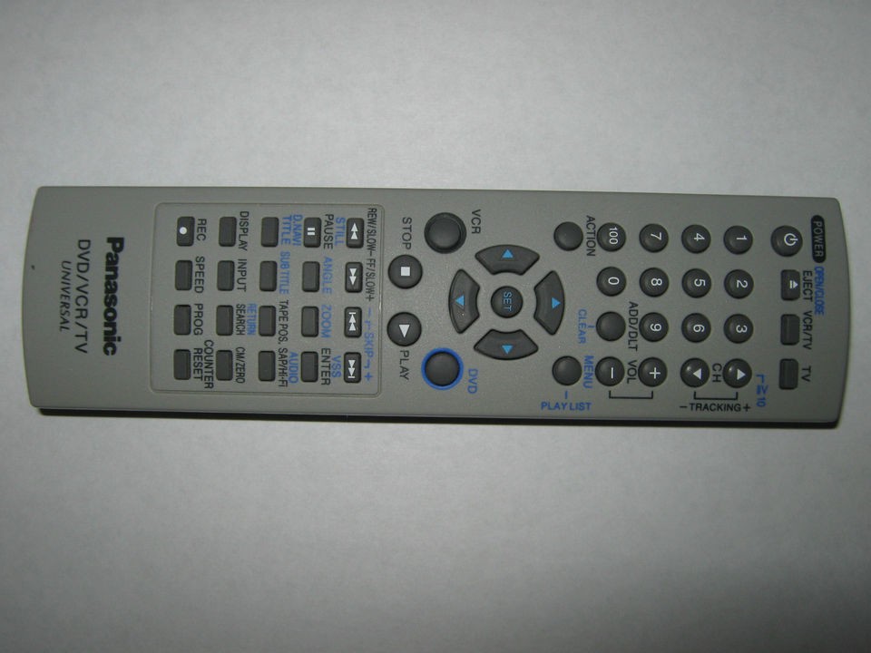 Panasonic TV/VCR/DVD Combo Remote Control UR77EC2406