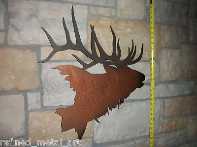 Quality Elk Head Wall Mount Decor Metal Art Life Like