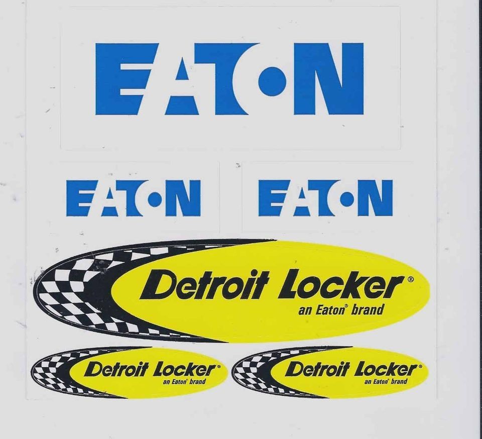Detroit Locker Eaton Racing Decals Sticker Sheet of 6 New