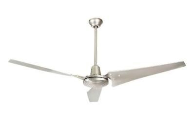 Hampton Bay Industrial 60 Large Room Ceiling Fan Brushed Steel