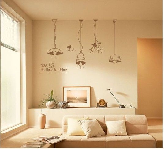 Droplight Pendent Lamp Decor Mural Art Wall Sticker Decal Y303 