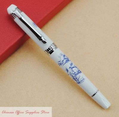 Wing Sung 01 Blue&White Porcelain Painting Fountain Pen