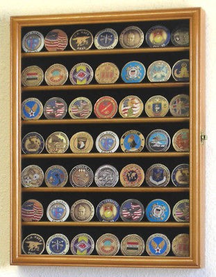 Army Military Challenge Coin Display Case Holder Rack