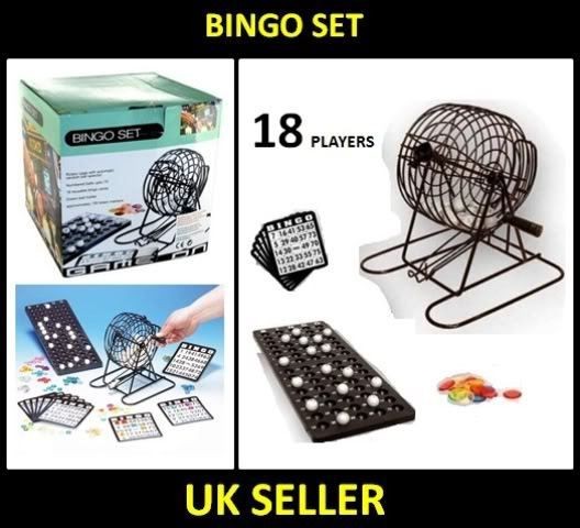   Groups Bingo Lotto Cards Game Tabletop Metal Spinner Play Balls Set
