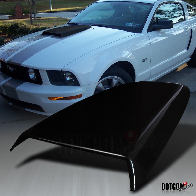 05 09 FORD MUSTANG V6 GT FRONT HOOD RACING SCOOP ABS (Fits Ford 