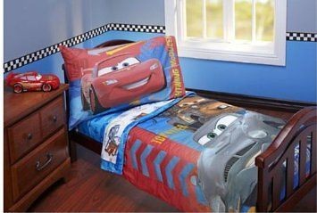 4pc Disney Cars Secret Mission Toddler Crib Comforter Bedding Set New