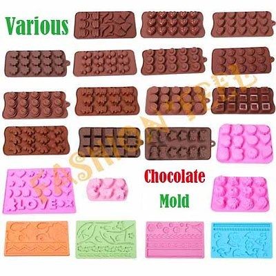   Shapes Silicone Mold Chocolate Muffin Jelly Ice Cake Baking DIY Tools
