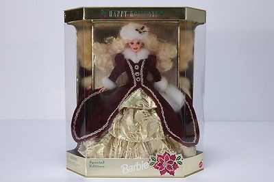1996 holiday barbie in Happy Holidays