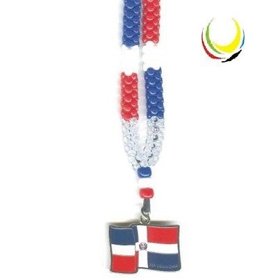 Souvenir Necklaces  DOMINICAN REPUBLIC FLAG 