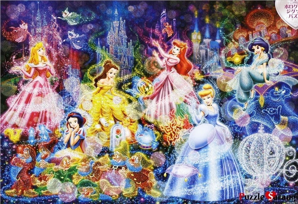 Jigsaw Puzzles 1000 Pieces (Hologram) Disney Shining Princess 