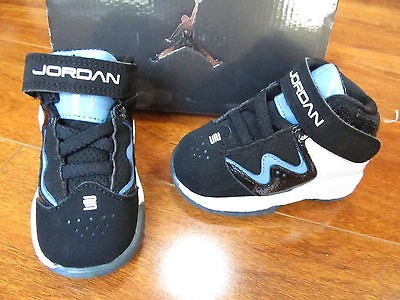 NEW NIKE Jordan Pure J (TD) Toddler Shoes BOYS SZ 3C BLACK/BlUE 414765 