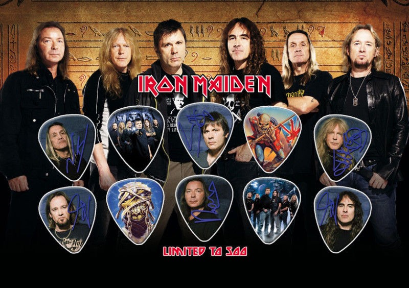 Iron Maiden Guitar Pick Set Display LIMITED EDITION