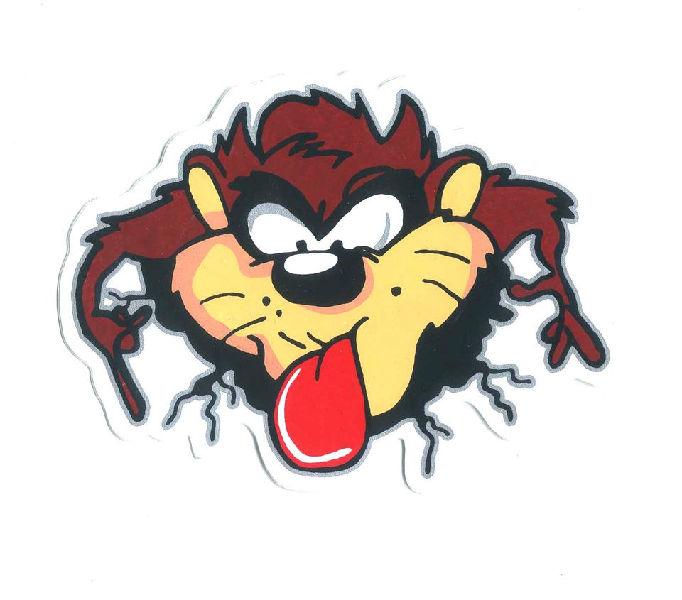   Tongue Out Funny Motorcycle Car Van Truck Kid Rare Decals Sticker W103