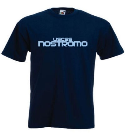 NOSTROMO Aliens Alien Ship Fan t shirt NAVY NEW