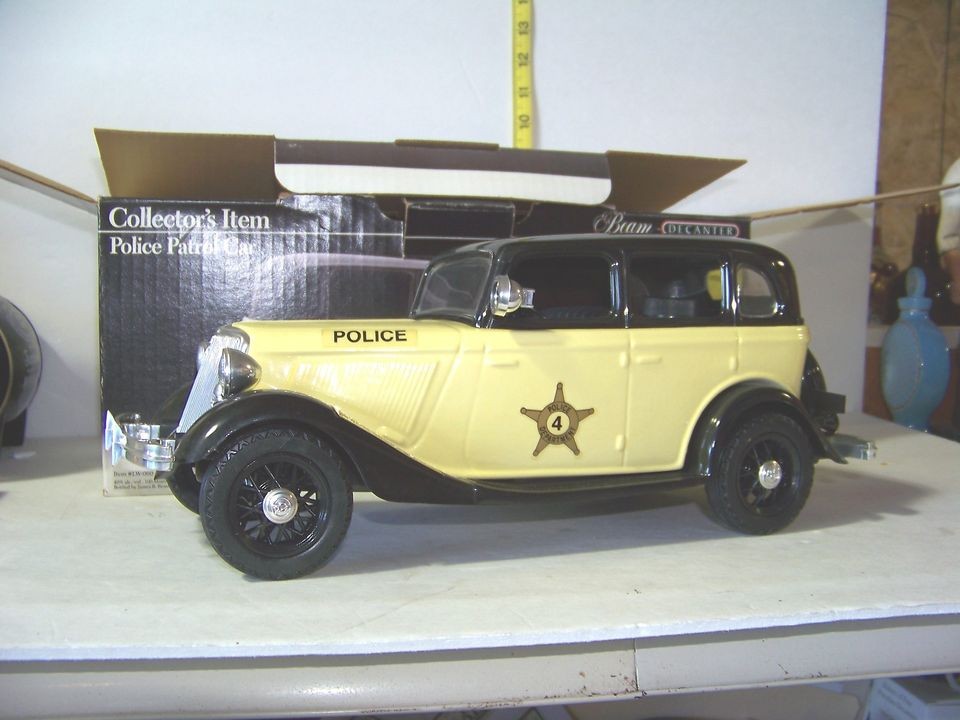 Jim Beam IAJBBSC 1934 Ford Yellow Police Car Decanter