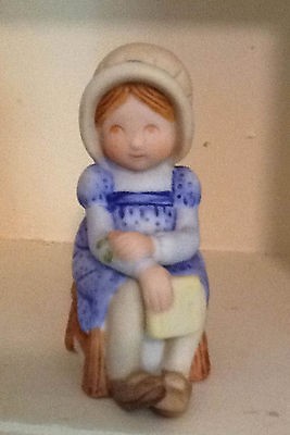 Holly Hobbie Porcelain Figurine holding Book