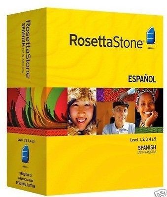 ROSETTA STONE SPANISH (Latin America) LEVELs 1~2~3~4~5 Version 3