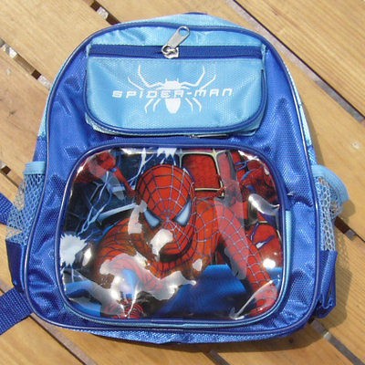 NEW BLUE SPIDER MAN COOL BOYS SCHOOLBAG SMALL BACKPACK