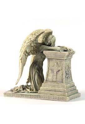 NEW 7 Gothic Angel Weeping Figurine Wetmore Story Cemetery Statue 