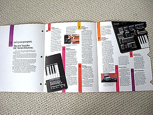 Yamaha HC 4/2 Electone keyboard brochure