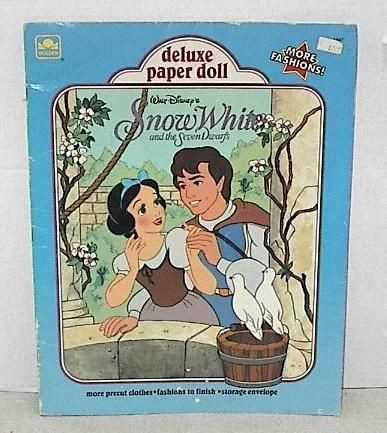 Walt Disneys Snow White Deluxe Paper Doll Golden Book 1991