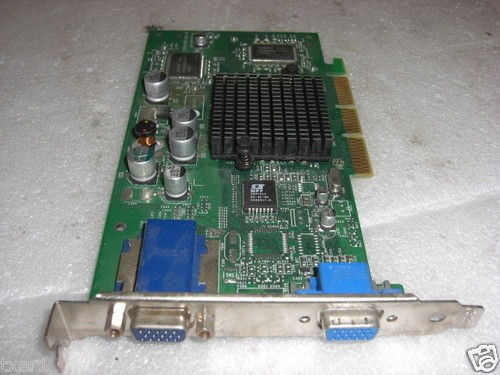 nVidia 10004385 32MB AGP Dual VGA Video Card Low Profile