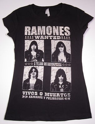 The RAMONES T shirt Womens Juniors Punk Rock Tee SzM