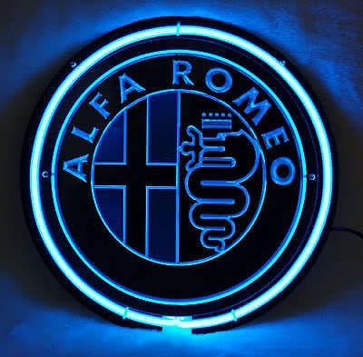 SB042 ALFA ROMEO European Autos Retail Shop Beer Bar Display Neon 