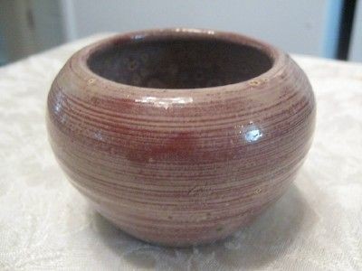 KELLOGG BLUE HILL MAINE POTTERY RED WARE VASE 2/97 NICE