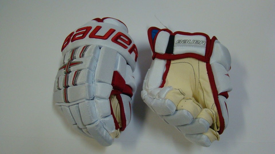 BAUER 4 ROLL CUSTOM COLORS WHITE/RED BU   14