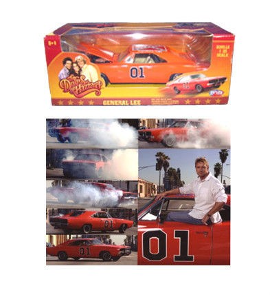 25 scale signed General Lee from Dukes of Hazzard with Autographed 