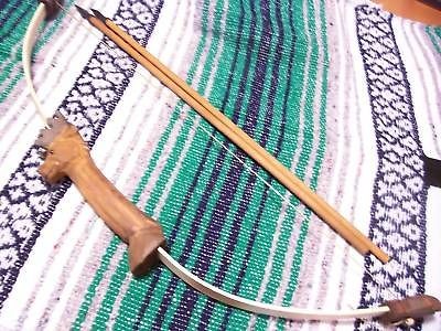 Kids Carved Deer Tribal Bow and Arrow Hunting Archery
