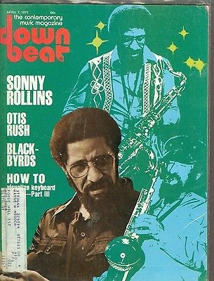 Down Beat April 7, 1977 Sonny Rollins   Otis Rush, Black Byrds