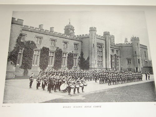 1898 BOER WAR ERA ~ RUGBY SCHOOL ~ RIFLE CORPS ON PARADE VOLUNTEER