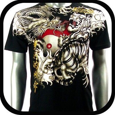 Artful Couture T Shirt Dragon Tattoo AB30 Sz M L XL XXL Biker Rock 