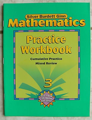 Silver Burdett Ginn MATHEMATICS, gr. 3/3rd, Practice Math Workbook NEW 