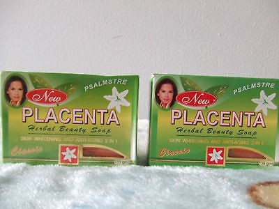 BARS NEW PLACENTA HERBAL BEAUTY SOAP SKIN WHITENING AND ANTI AGING 