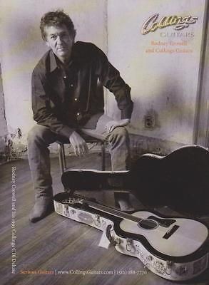 COLLINGS C10 RODNEY CROWELL ACOUSTIC GUITAR PRINT AD