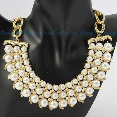 crystal bib necklace in Necklaces & Pendants