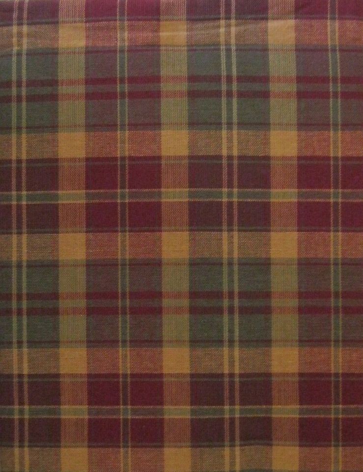 HITCHING POST PLAID Tablecloth Rustic Country Cabin Autumn Fall 