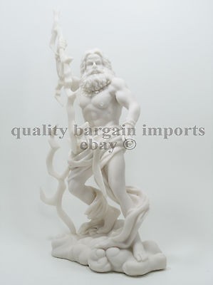 Greek God Zeus Statue Ruler of Mount Olympus Roman Jupiter Olympian 