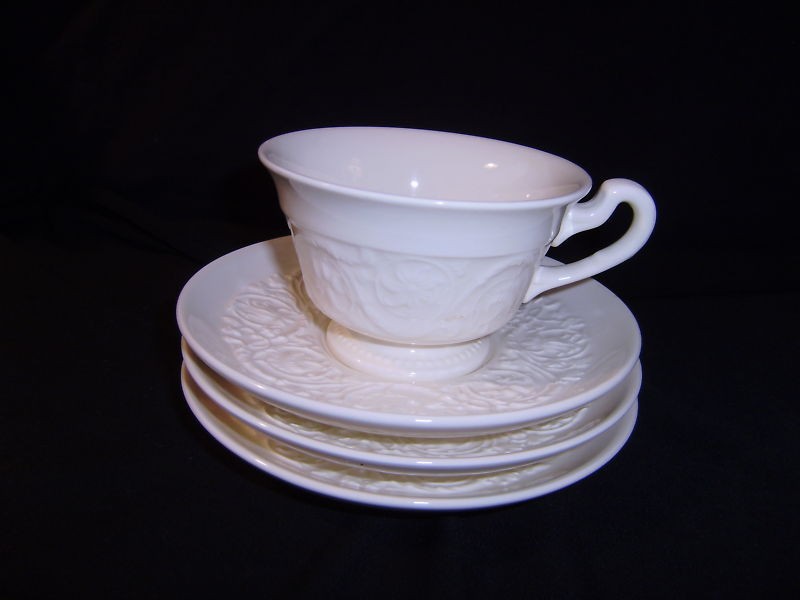 Wedgwood of Etruria & Barlaston, Patrician 1 Cup & 3 Saucers