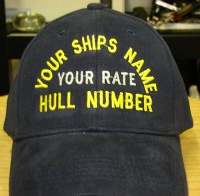 USS RONALD REAGAN JOB RATE INSIGNIA EMBROIDERED CAP HAT