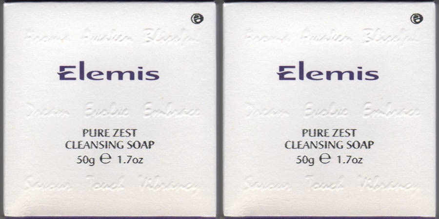 Two 1.7oz 50g Bars of ELEMIS Pure Zest Cleansing Soap