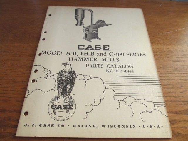   PARTS CATALOG Model H B, EH B & G100 Hammer Mills #R.I. B144 (L 78